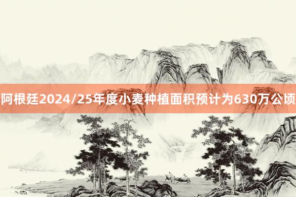 阿根廷2024/25年度小麦种植面积预计为630万公顷