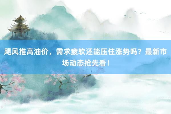 飓风推高油价，需求疲软还能压住涨势吗？最新市场动态抢先看！