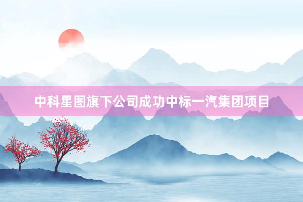 中科星图旗下公司成功中标一汽集团项目