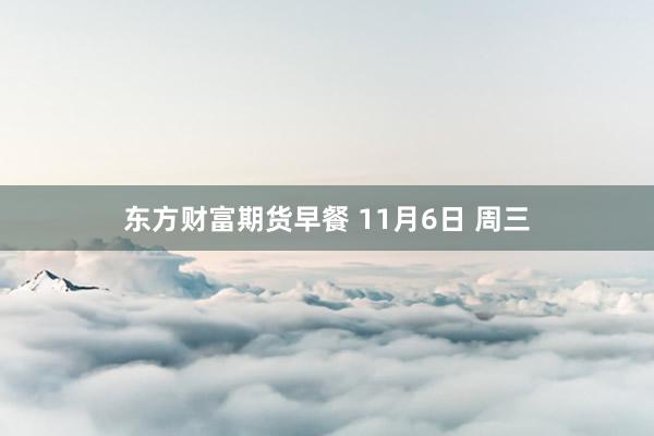 东方财富期货早餐 11月6日 周三